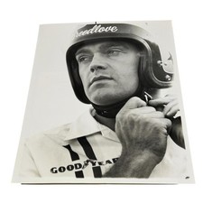 Vintage 1965 Craig Breedlove Goodyear Jet Racing Press Photo B&W 8x10 USA picture