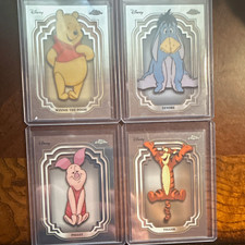 Topps 2022 Topps Chrome Disney Winnie the Pooh 4-Card Lot #124-127 Pooh picture