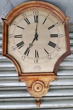 Large Vintage Electric Wall Clock Solid Wood 73cm Roman Numeral Restoration  picture