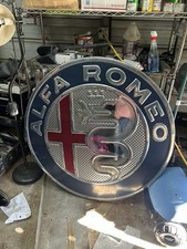Alfa Romeo dealership illuminated Sign Dealer Auto picture