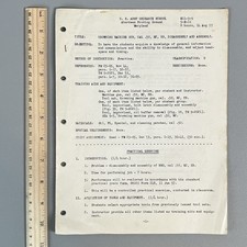 Vtg 1957 US Army Ordnance School Aberdeen Proving Ground .50 Cal M2 HB Browning picture