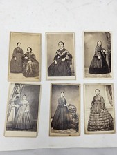 Lot of CDV’s FASHIONABLE LADIES 1850’s -80’s Carte de Vista Photos picture