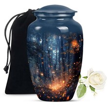 Twilight Forest Human Ash Urn Adult Male Urn 10 Inch picture