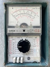 Vintage USSR Soviet Multimeter Ц4324 Combination Instrument Boxed English Manual picture