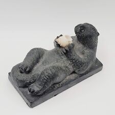 Wolf Original Sculpture SEA OTTER Hand Carved Soapstone Made In Canada picture