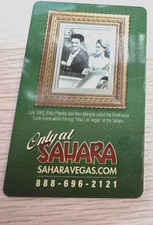 Old Sahara Casino Hotel Room Key Card  RARE  Elvis Presley-Ann Margret 1963 Pic picture