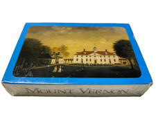 Mount Vernon playing cards George Washington Home Virginia USA UNOPENED- Vintage picture