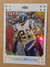 2007 Topps Chrome - LaDainian Tomlinson Touchdowns LT-17 White Refractor #58/100 picture