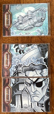 Iron Man 2 movie Artist Sketch three card puzzle lot GEO George Davis Marvel picture