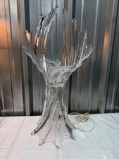Vintage Art Vannes French Blown Crystal Table Lamp 28” picture