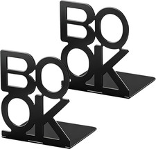 Book Ends,Bulk 1 Pair Bookends Folding Book Ends Metal Bookend (1 Pair) picture