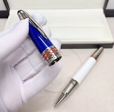 Luxury Great Writers Series Blue+White Color 0.7mm Rollerball Pen picture