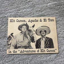 Vintage CocaCola Adventures of  Kit Carson Bandana Kerchief Paper Brochure 50’s picture