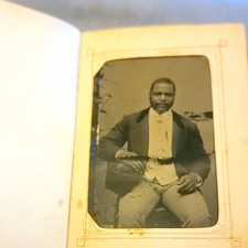 Civil War CVD Photo Album W.W. Harding Rare African American Tintype Bloody Run picture