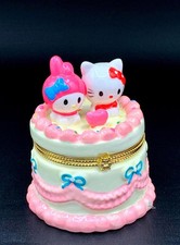 Kawaii Hello Kitty My Melody Trinket Box - Ceramic Hinged Keepsake Organizer picture