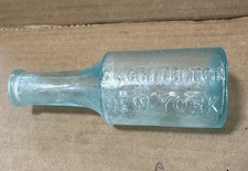 Knowle’s Insect Destroyer Bottle Poison C.n. Crittenton Antique Aqua Rare picture