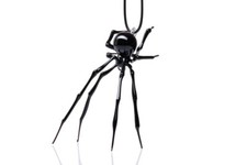 Spider Necklace, Goth Necklace, Spider Pendant, Spider Pendant, Jeweled Spider, picture