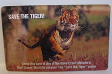 DISNEY EXXON MOBIL GASOLINE SAVE THE TIGER CARD REDEEM FOR POSTER MAY BE EXPIRED picture