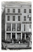 Philadelphia Pennsylvania 1846 T. Sharpless Storefronts Standard Postcard picture