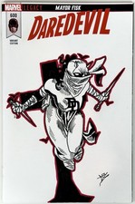 Daredevil 600 - Blank Sketch w/ Original Art by Comic Artist Romulo Fajardo +COA picture