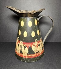 Vintage Pitcher Rooster & Chicken Decor picture