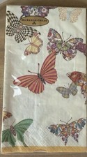 Retired Mackenzie Childs Butterfly Garden Paper Guest Napkins New I Pack picture