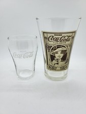 Coca Cola Vintage Glass Reaction Victorian Lady 5.5