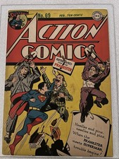 1944 D.C. Comics Action Comics 69 CGC 4.5. Superman and Prankster Classic Cover picture
