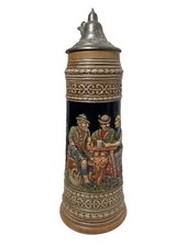 VINTAGE BUDWEISER SENIOR GRANDE LIDDED STEIN MUG CSL4 1976 CERAMARTE RARE  picture
