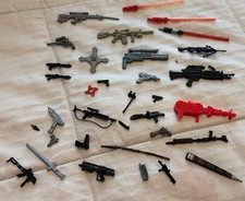Vintage action figure Accessories Weapons Lot Of 30+ Pieces A17 picture