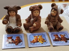Anne Geddes Bear Figurines Little Things Mean A Lot & Babies Are Important + 1 picture