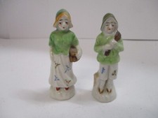 2 Little Occupiied Japan Porcelain / Ceramic Figurines picture