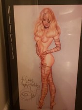 OLIVIA 1992 SEXY Pamela Anderson Print TAMARA BANE GALLERY Signed by Olivia picture
