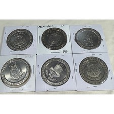 6 Vintage 1993 MGM Grand Las Vegas $1 Gaming Tokens King Looey Wack E Wolf Wizzo picture