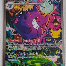 Gengar ex 154/128 MEG Full Art Holo Ultra Rare Pokémon TCG high quality picture