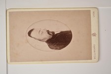 Post Mortem Portrait Bearded Male Bellingard Lyon France c1880s VTG Photo picture