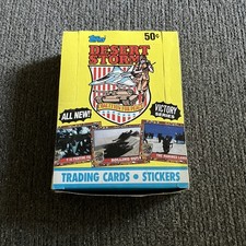 1991 Topps Desert Storm Trading Cards Box 36 Unopened Packs Victory Series picture