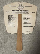 Vintage Howard Johnson’s Restaurant Advertising Fan picture