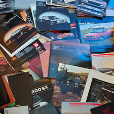 Assorted 1980s Vintage Car Sales Brochures Lot of 100 Dodge Diplomat Renault picture