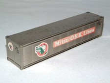 Vintage MITSUI OSK LINES Container Shipping Metal Advertising Paperweight, Japan picture