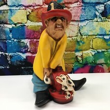 Vintage 1985 Fireman Dalmatian Statue Universal Statuary Corp Dog Fire Hydrant picture