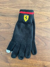 Vhtf Ferrari Knit Gloves Black Car Collection Accessory F1 Original picture