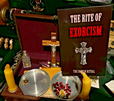 Sick Call Cabinet For Holy Communion Exorcism Priest Catholic Jesus Benedict picture
