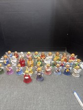 Lot 31 Vintage Goebel Hummel Angel Bell Porcelain Christmas Ornaments 1976-2000 picture