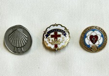 Lot Lutheran Pins Sunday School Gold Filled 1/20/10K Vintage Brotherhood Lapel picture