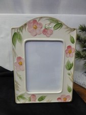Rare Large Franciscan Desert Rose 5” X 7” Photo Picture Frame HTF picture