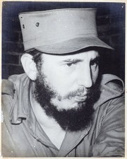 RARE CUBA CUBAN REVOLUTION FIDEL CASTRO PORTRAIT 1960s KORDA ORIG PHOTO MA40 picture