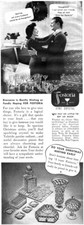 Fostoria America Pattern Chintz Master Etchings Vase Candy Dish 1941 Magazine Ad picture