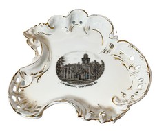 GOUVERNEUR NY NEW YORK Souvenir  Porcelain SEMINARY Trinket DISH BOWL picture