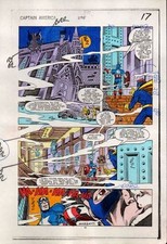 Original 1984 Captain America 295 page 17 color guide art: Marvel Comics Nomad picture